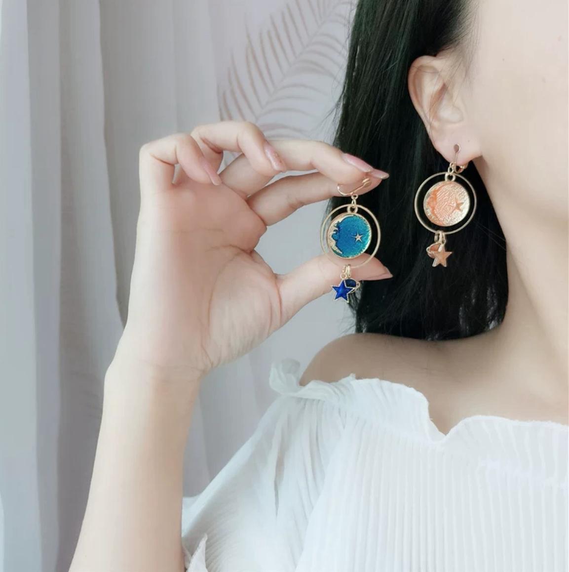 moon earrings