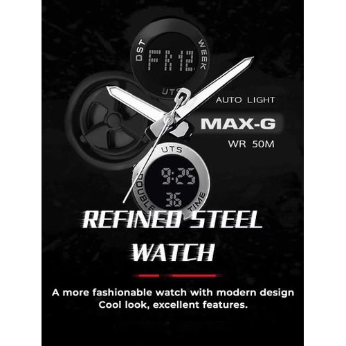 MAX-G Cyber Steel Men's Watch