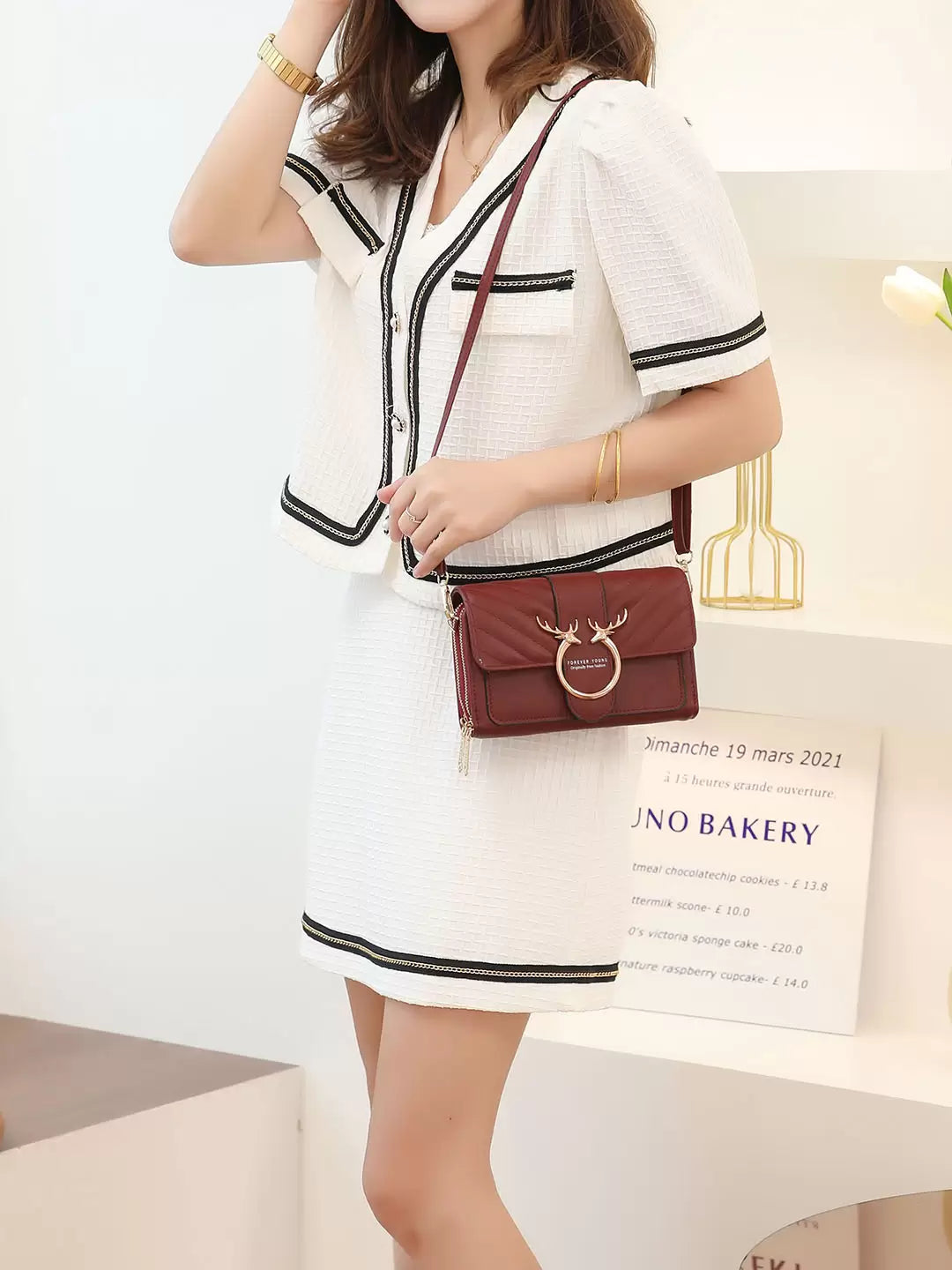 Deer Charm Waterproof Crossbody & Waist Bag