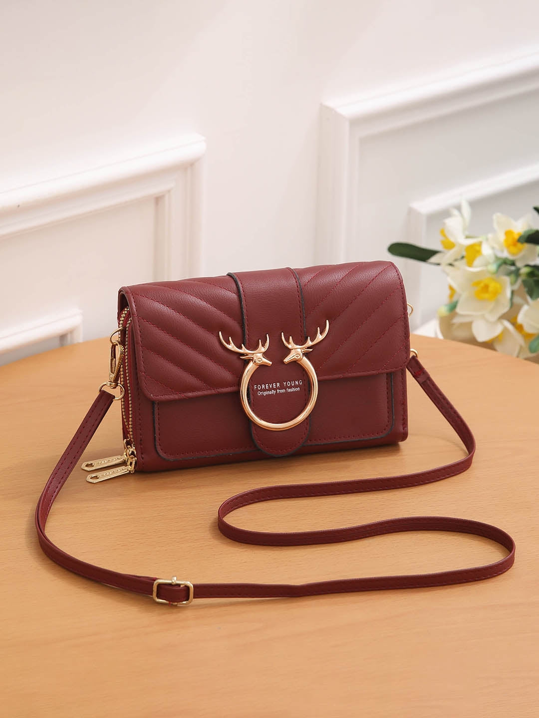 Deer Charm Waterproof Crossbody & Waist Bag