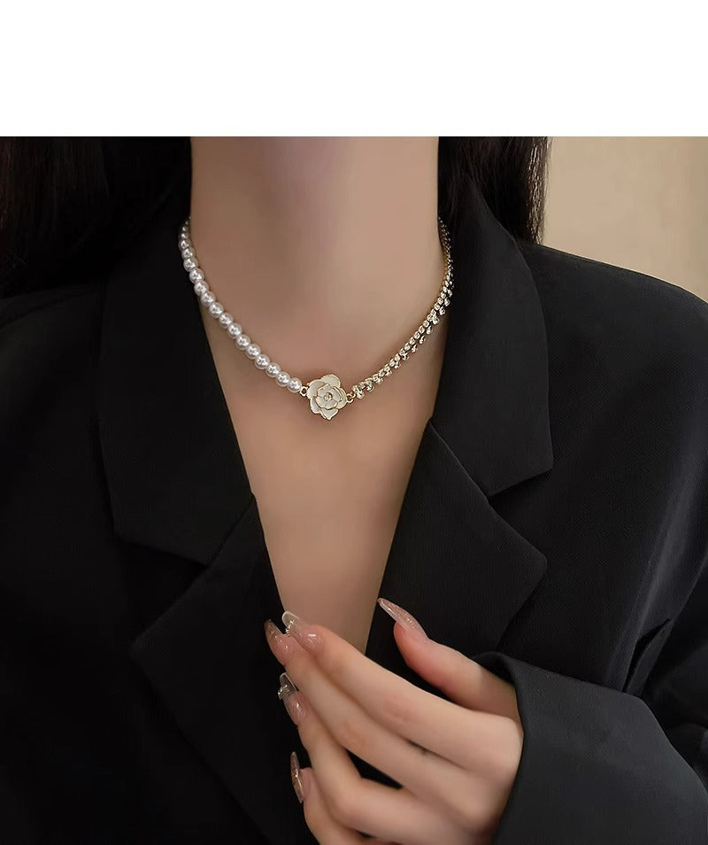 White Flower Necklace