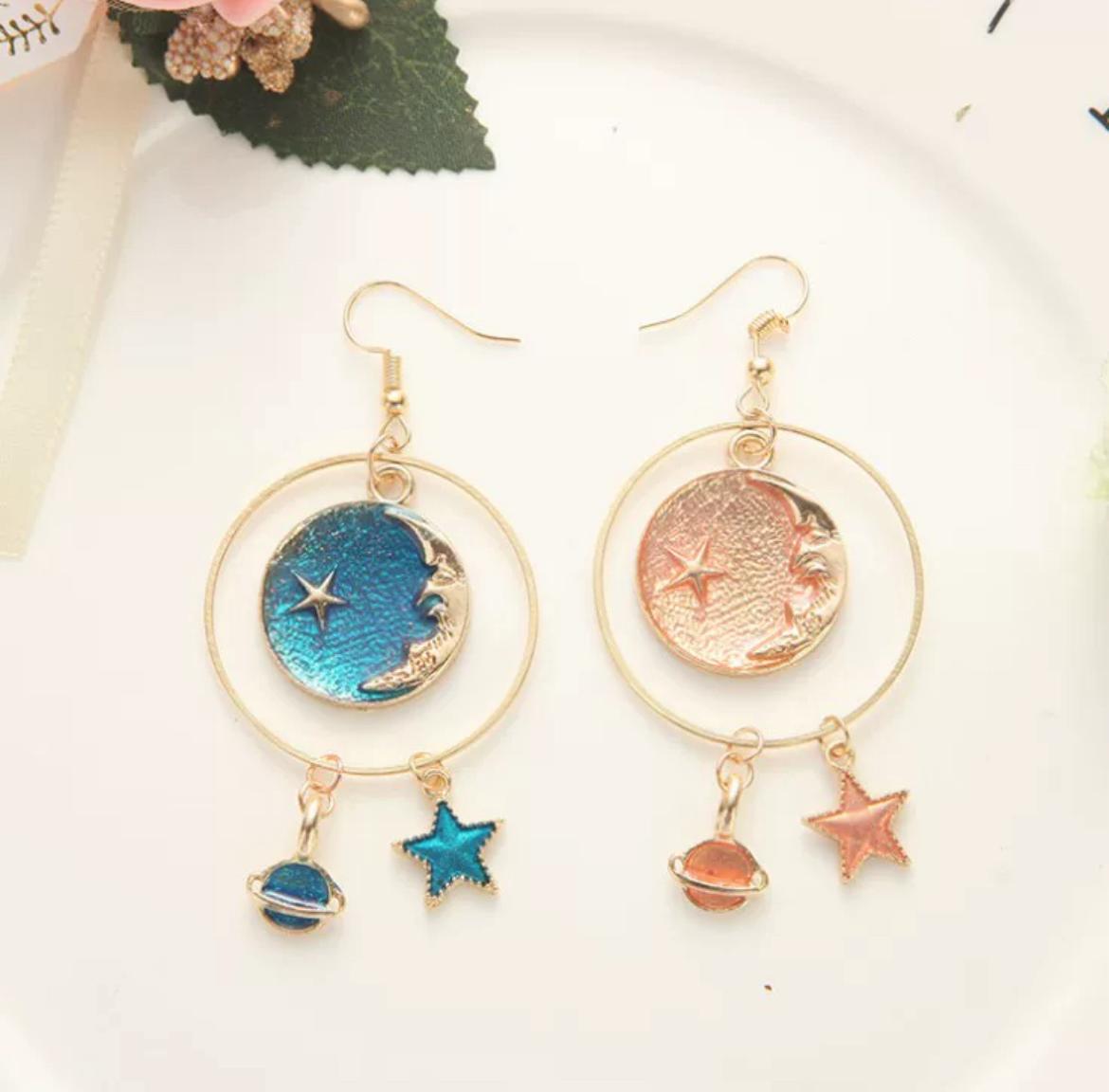 moon earrings