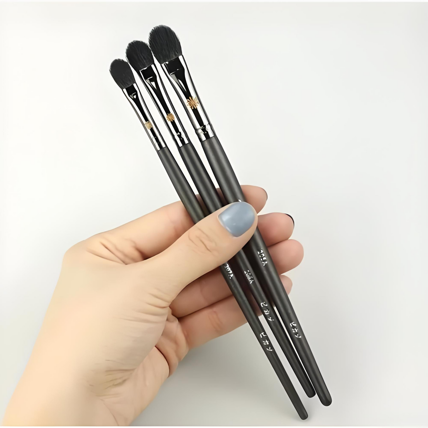 Grey Makeup Brush Set – 5 Pcs
