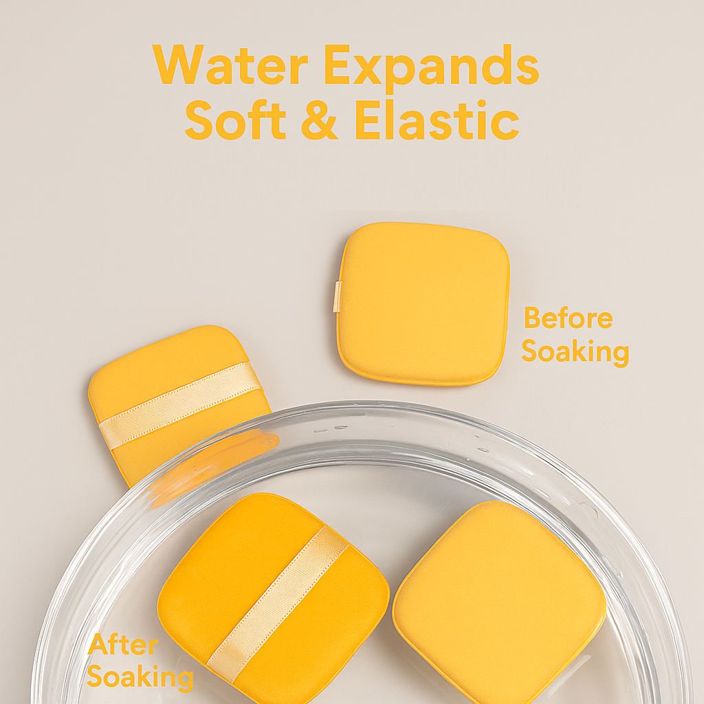 Super Soft Makeup Puff Sponge Set with Storage Box, Reusable Blender for Foundation & Powde
