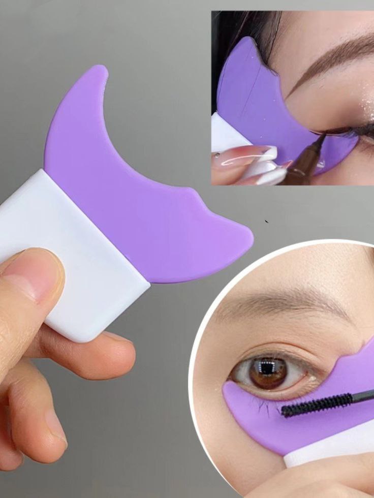 Silicone Eyeliner Stencil Aid Tool, Reusable Eye Makeup Guide for Eyeliner & Mascara