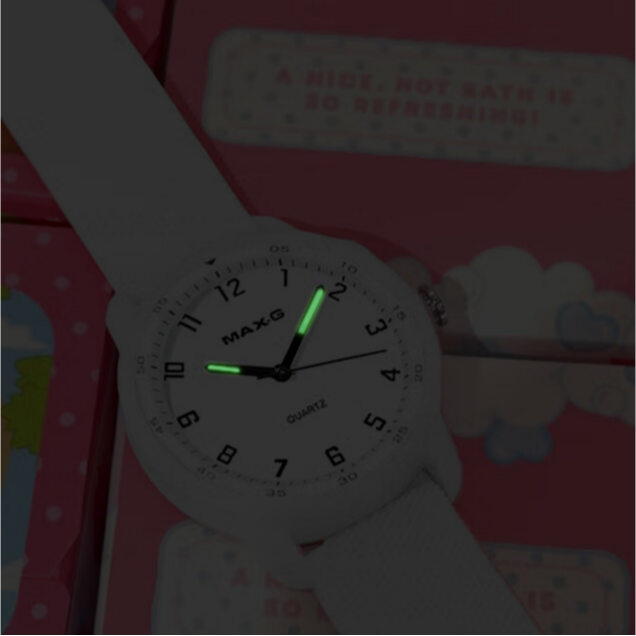 MAX-G Simple Modern Unisex Student Quartz Watch –white