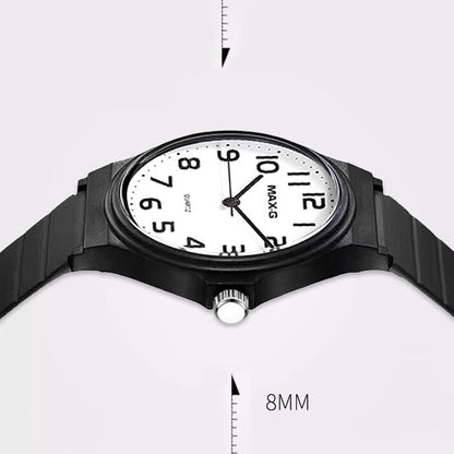 MAX-G Educational Unisex Student Quartz Watch –Black