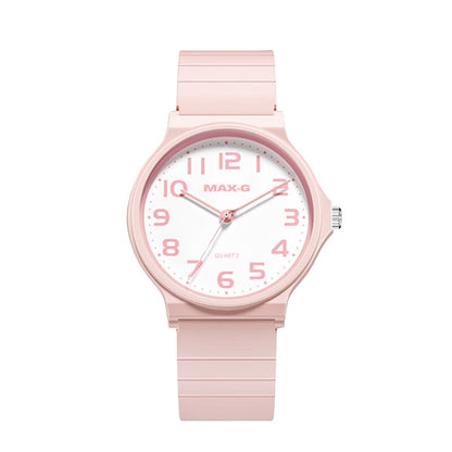 MAX-G Educational Unisex Student Quartz Watch – Pink
