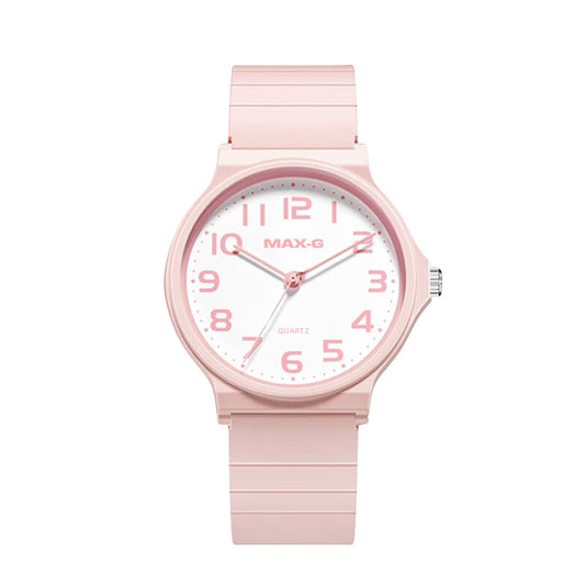 MAX-G Educational Unisex Student Quartz Watch – Pink