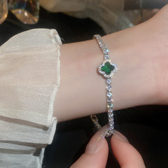 Green stone bracelet