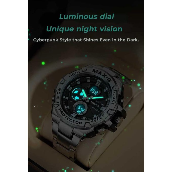 MAX-G Cyber Steel Men's Watch