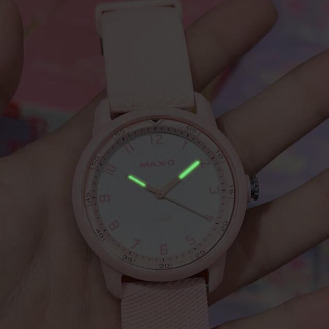 MAX-G Simple Modern Unisex Student Quartz Watch – Pink