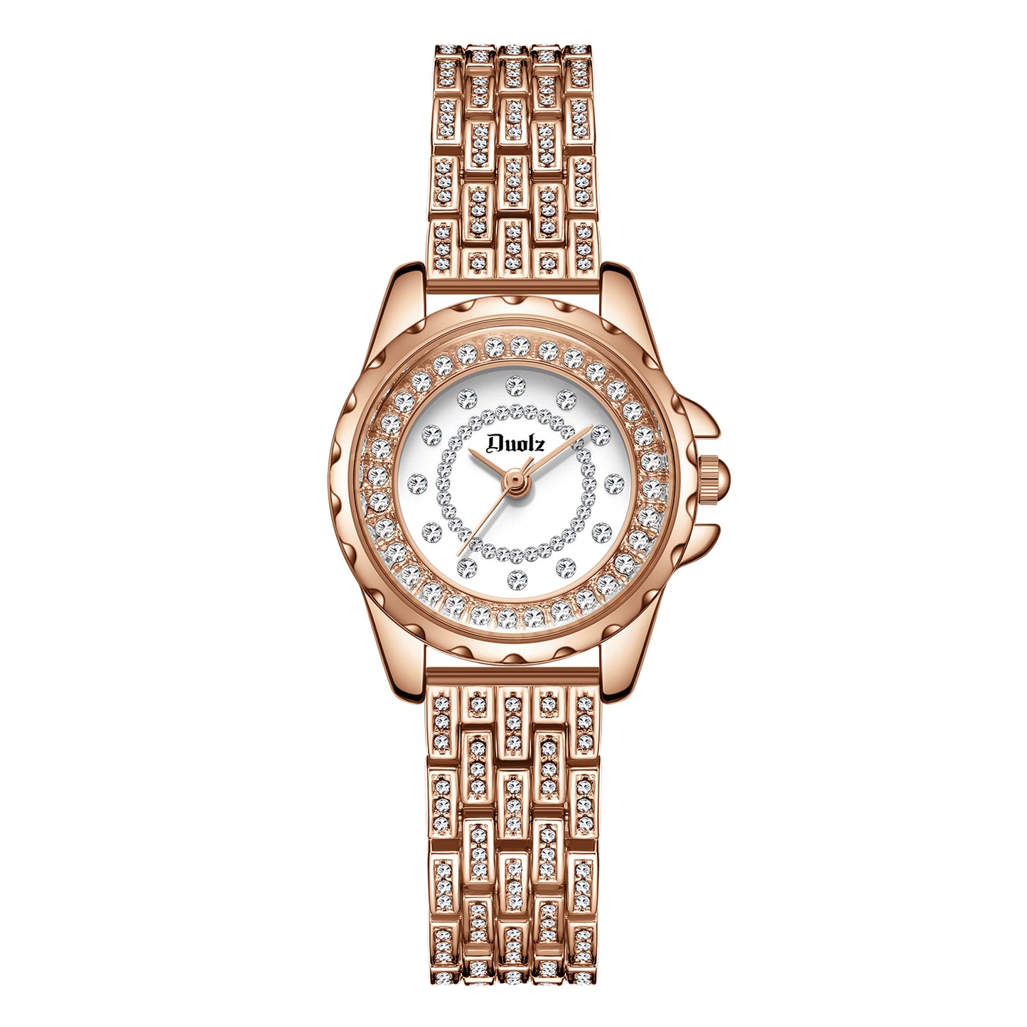 Luxury Women's Quartz Watch with Gold Accents