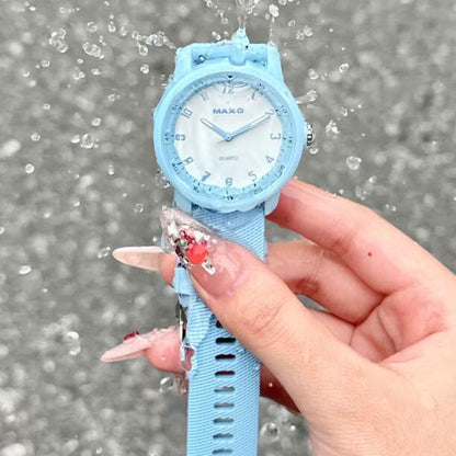 MAX-G Simple Modern Unisex Student Quartz Watch – blue