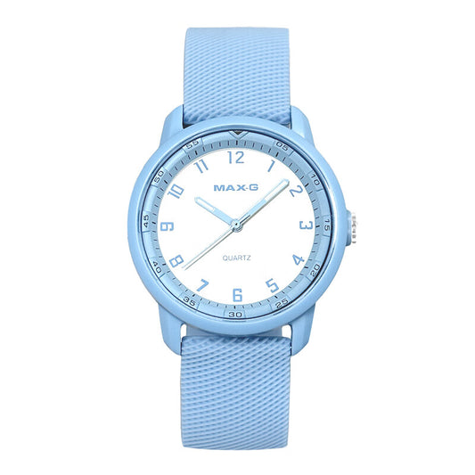 MAX-G Simple Modern Unisex Student Quartz Watch – blue