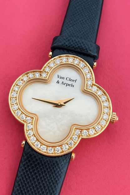 Luxury Clover-Shaped Diamond Accent Women’s Watch