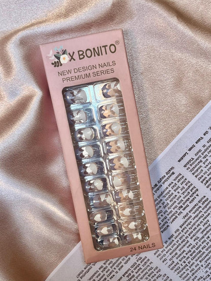 cloudy press on nails
