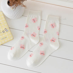 3 PAIRS FLOWER SOCKS SET