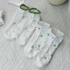 4 PAIRS WHITE SOCKS SET