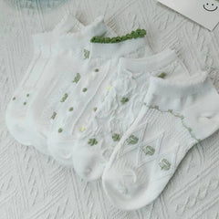 4 PAIRS WHITE SOCKS SET