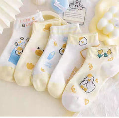 4 PAIRS CUTE DUCK SOCKS SET