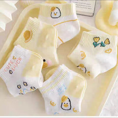 4 PAIRS CUTE DUCK SOCKS SET