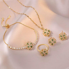 Green flower set