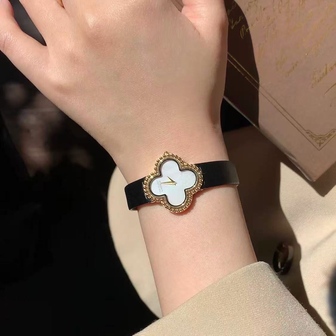 Luxury Clover-Shaped Diamond Accent Women’s Watch