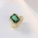 green diamond earrings