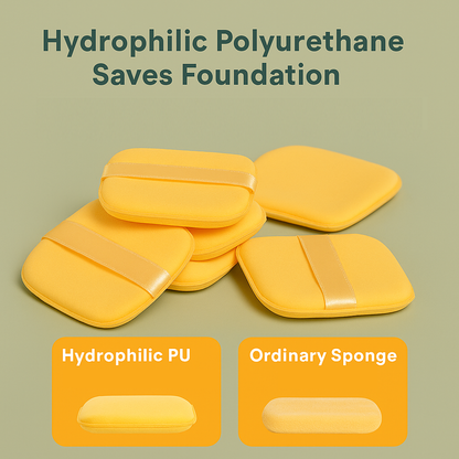 Super Soft Makeup Puff Sponge Set with Storage Box, Reusable Blender for Foundation & Powde