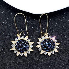 Sunflower Crystal Earring