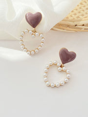 Double heart Earrings