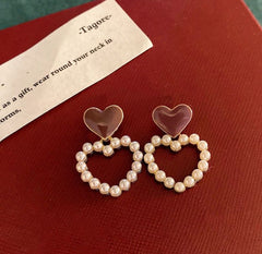 Double heart Earrings